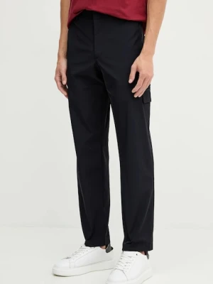 Armani Exchange spodnie męskie kolor granatowy dopasowane XM001212 AF16635