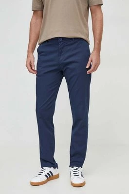 Armani Exchange spodnie męskie kolor granatowy w fasonie chinos 3DZP14 ZNVNZ