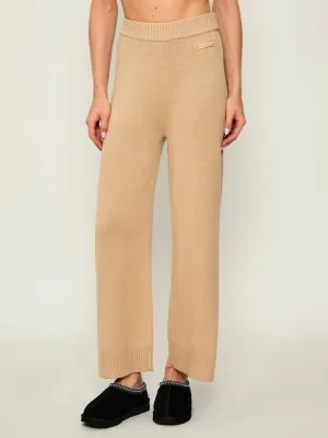 Armani Exchange Spodnie | Regular Fit | z dodatkiem wełny