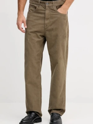 Armani Exchange spodnie sztruksowe kolor zielony proste XM001156 AF18825