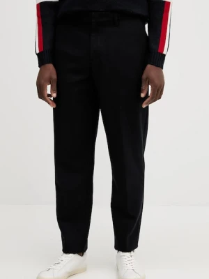Armani Exchange spodnie wełniane męskie kolor granatowy w fasonie chinos XM001856 AF16644