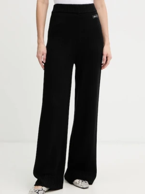 Armani Exchange spodnie z dodatkiem wełny