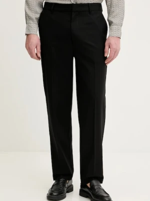 Armani Exchange spodnie z domieszką wełny