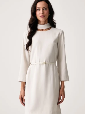 Armani Exchange sukienka beżowy