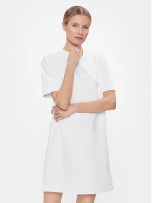 Armani Exchange Sukienka codzienna 3DYA89 YJFHZ 1000 Biały Regular Fit