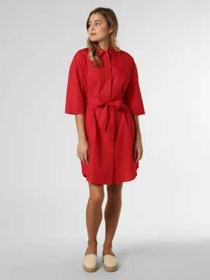 Armani Exchange Sukienka damska Kobiety Bawełna czerwony jednolity,