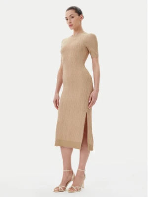 Armani Exchange Sukienka dzianinowa XW000581 AF12875 F1018 Zielony Slim Fit