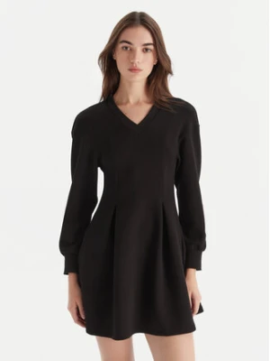 Armani Exchange Sukienka dzianinowa XW001288 AF16111 UC001 Czarny Regular Fit