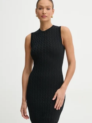 Armani Exchange sukienka kolor czarny mini prosta 8NYA9A YMH6Z