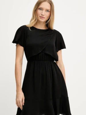 Armani Exchange sukienka kolor czarny mini rozkloszowana XW001014 AF16121