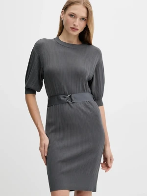 Armani Exchange sukienka kolor szary mini prosta XW000775 AF10352