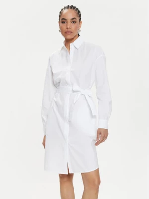 Armani Exchange Sukienka koszulowa 3DYA32 YN4RZ 1000 Biały Regular Fit