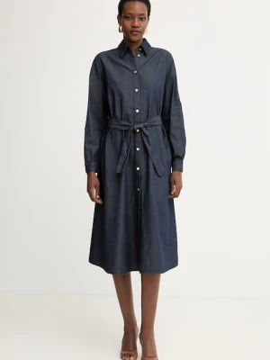 Armani Exchange sukienka koszulowa jeansowa