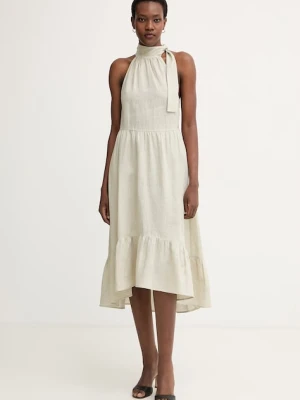 Armani Exchange sukienka letnia lniana