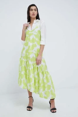 Armani Exchange sukienka midi rozkloszowana