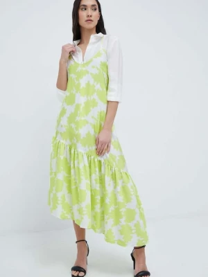 Armani Exchange sukienka midi rozkloszowana