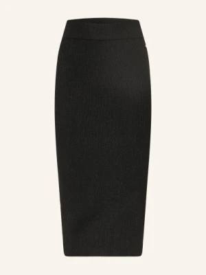 Armani Exchange Sukienka Z Dzianiny Z Błyszczącą Przędzą schwarz