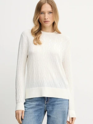 Armani Exchange sweter damski kolor beżowy lekki XW001317 AF16619