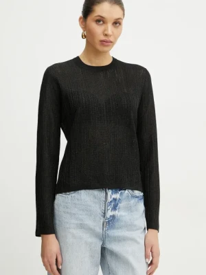 Armani Exchange sweter damski kolor czarny lekki XW000114 AF11957