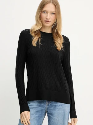 Armani Exchange sweter damski kolor czarny lekki XW001317 AF16619