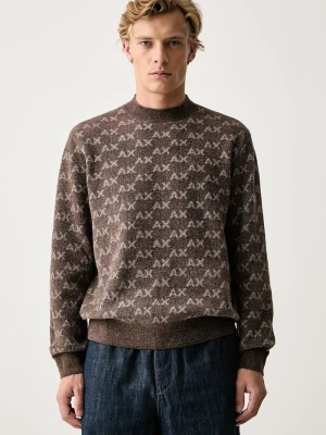 Armani Exchange sweter męski brązowy