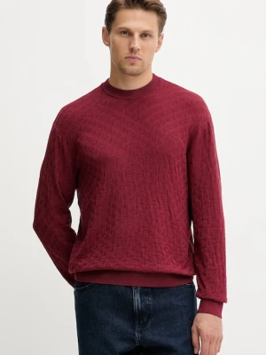 Armani Exchange sweter męski kolor bordowy lekki XM001316 AF10454