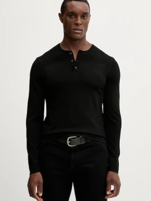 Armani Exchange sweter męski kolor czarny lekki XM001923 AF18947