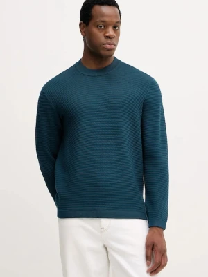 Armani Exchange sweter męski kolor turkusowy lekki XM000895 AF10454