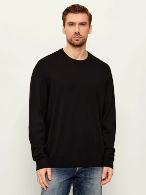 Armani Exchange Sweter | Regular Fit czarny