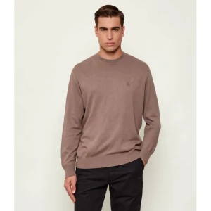 Armani Exchange Sweter | Regular Fit | z dodatkiem jedwabiu