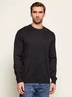 Armani Exchange Sweter | Regular Fit | z dodatkiem jedwabiu