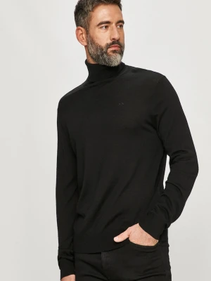 Armani Exchange sweter wełniany czarny