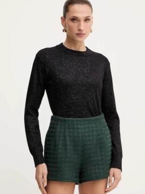 Armani Exchange sweter z dodatkiem wełny damski kolor czarny lekki XW001164 AF16181