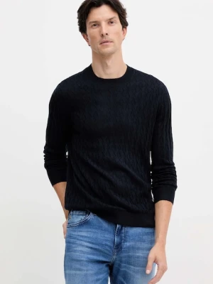Armani Exchange sweter z dodatkiem wełny męski kolor granatowy lekki XM000878 AF11982
