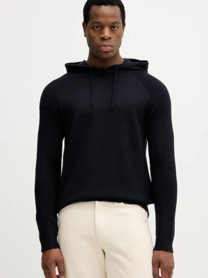 Armani Exchange sweter z dodatkiem wełny męski kolor granatowy XM001317 AF13776