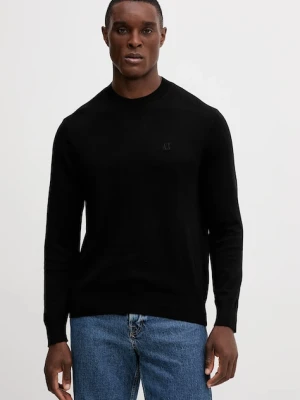 Armani Exchange sweter z domieszką jedwabiu