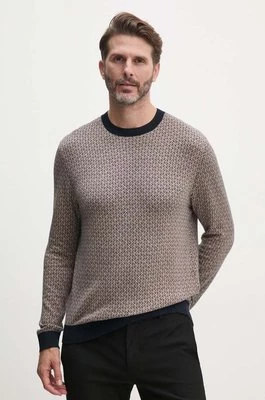 Armani Exchange sweter z domieszką jedwabiu kolor granatowy lekki 6DZM1E ZMW8Z