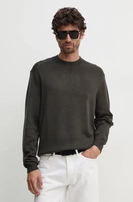 Armani Exchange sweter z domieszką wełny męski kolor zielony 6DZM1F ZM1LZ