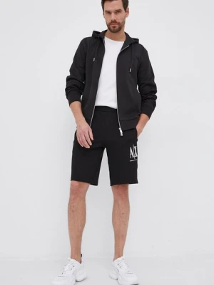 Armani Exchange szorty męskie kolor czarny 8NZSPA ZJ1ZZ NOS