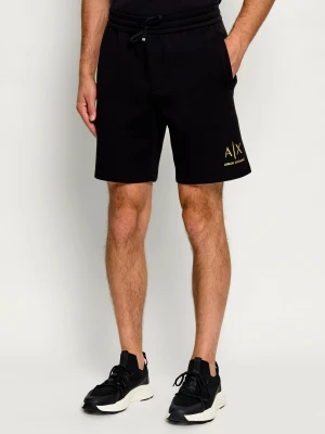 Armani Exchange Szorty | Regular Fit czarny