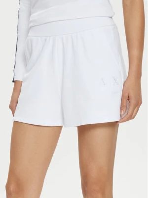 Armani Exchange Szorty sportowe 3DYS71 YJFDZ 1000 Biały Regular Fit