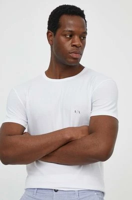 Armani Exchange t-shirt 2-pack męski kolor biały gładki 956005 CC282 NOS