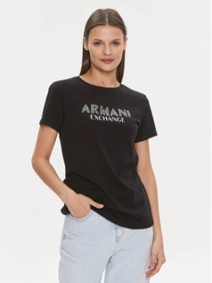 Armani Exchange T-Shirt 3DYT13 YJ8QZ 1200 Czarny Regular Fit