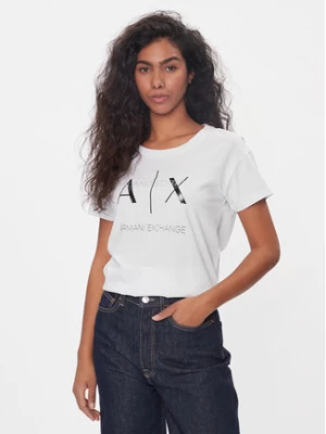 Armani Exchange T-Shirt 3DYT36 YJ3RZ 1000 Biały Regular Fit