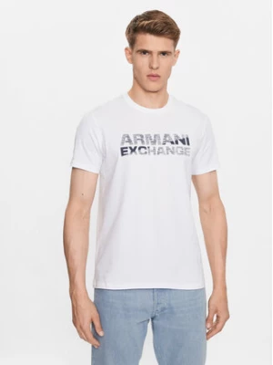 Armani Exchange T-Shirt 6RZTBE ZJAAZ 1100 Biały Regular Fit