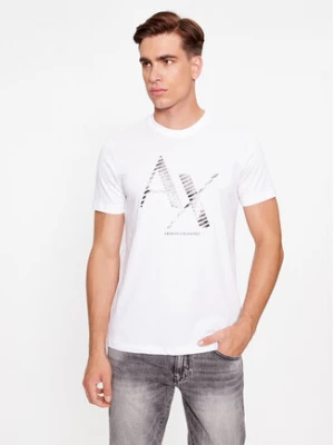 Armani Exchange T-Shirt 6RZTKD ZJBYZ 1100 Biały Regular Fit