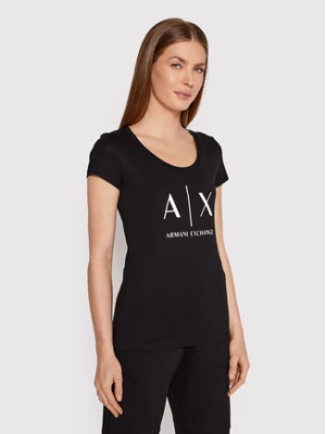 Armani Exchange T-Shirt 8NYT70 YJ16Z 1200 Czarny Regular Fit