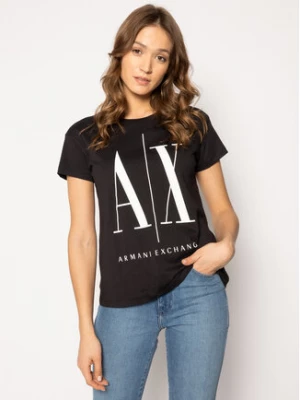 Armani Exchange T-Shirt 8NYTCX YJG3Z 1200 Czarny Regular Fit