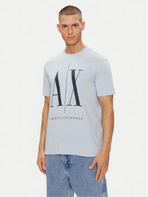 Armani Exchange T-Shirt 8NZTPA ZJH4Z 15DB Błękitny Regular Fit