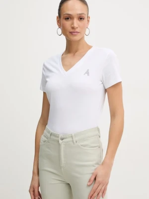 Armani Exchange t-shirt bawełniany biały